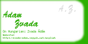 adam zvada business card
